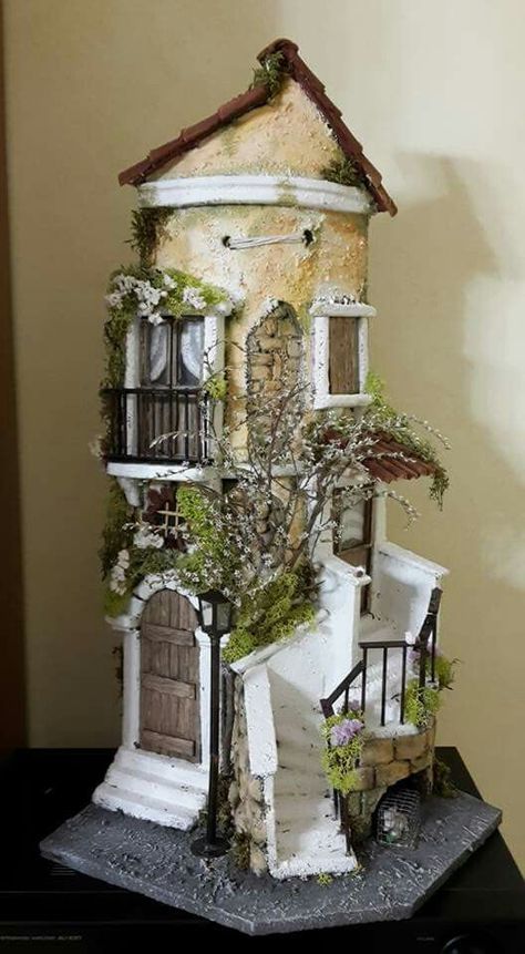 Fairy Tree Houses, Fairy House Crafts, Clay Fairy House, Fairy House Diy, Faeries Gardens, Clay Houses, Cardboard House, Gnome House, Fairy Garden Houses