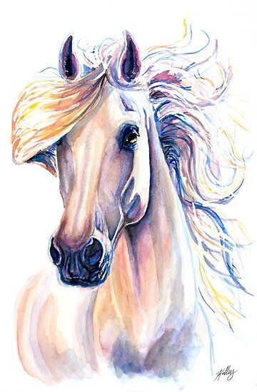 Un cheval andalou en mouvement • Découvrez des millions d'œuvres originales, imaginées par des artistes indépendants. Colorful Horse Painting, Horse In Motion, Watercolor Horse Painting, Horse Canvas Painting, American Traditional Tattoo Ideas, Horse Art Drawing, Traditional Tattoo Ideas, Horse Artwork, Andalusian Horse