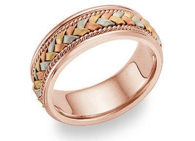 14K Rose Gold and TriColor Braided Wedding Band Ring >>> Click image to review more details. Rose Gold Jewelry Rings, Colored Wedding Bands, Braided Wedding Band, 14k Rose Gold Jewelry, 14k Rose Gold Wedding Ring, Black Hills Gold Jewelry, Gold Beauty, Black Hills Gold, Rose Gold Wedding Bands