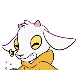 Goat Pfp, Cartoon Goat, Goat Oc Art, Sheep Fursona, Goat Character Design, Goat Cartoon Drawing, Goat Fursona, Goat Oc, Goat Person Drawing