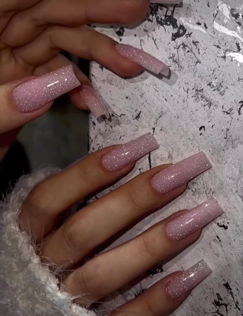 Classy Acrylic Nails, Bling Acrylic Nails, Pink Acrylic Nails, Square Acrylic Nails, Fire Nails, Dream Nails, Classy Nails, Pretty Acrylic Nails, Dope Nails