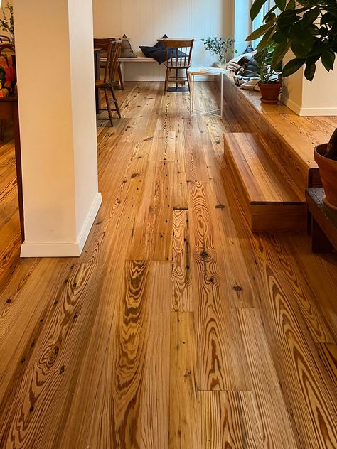 Pine Flooring Stain Colors, Knotty Pine Walls, Pine Wood Flooring, Pine Flooring, Wood Lumber, Real Hardwood Floors, Heart Pine Flooring, Heart Pine, Pine Walls