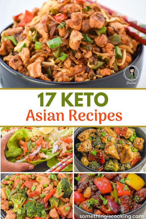 Here's a roundup of easy Keto and low-carb Asian recipes including stir fry, cauliflower rice, lettuce wraps, keto dessert, low-carb vegetarian dishes and quick keto chicken and beef recipes. Keto Asian Recipes, Keto Indian Recipes, Fry Cauliflower, Veg Keto, Fried Cookies, Vegetarian Asian, Grilled Paneer, Veg Meals, Sesame Cookies