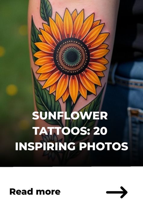 Sunflower Tattoos: 20 Inspiring Photos Explore Tattoo Ideas, Moth Tattoo Design, Sunflower Designs, Unique Wrist Tattoos, Art Sunflower, Explore Tattoo, Trash Polka Tattoo, Joker Tattoo, Floral Tattoos