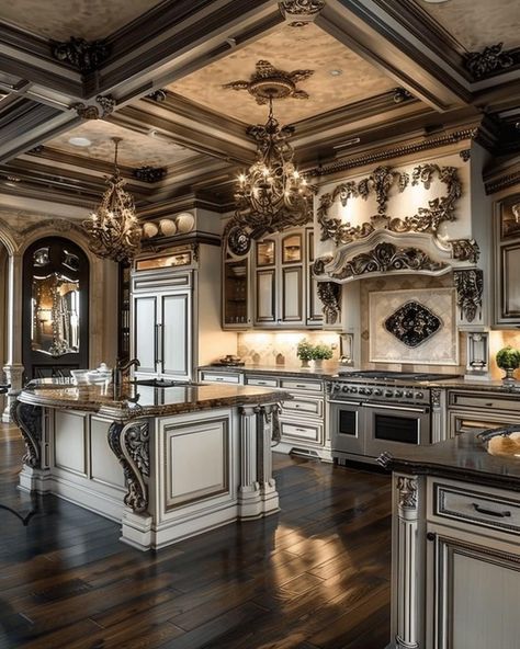 Old Vintage House Interior Design, Old Rich House Interior, Victorian Mansion Interior Kitchen, Vintage Mansion Kitchen, Victorian Interior Design 19th Century, Victorian Era Kitchen, 1800s Castle Interior, Gothic Architecture Kitchen, Antique House Decor