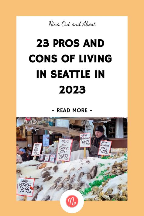 Have you thought about moving to Seattle this year? Check out this list of pros and cons of living in Seattle before you make this big decision! Living In Seattle, Moving To Seattle, Moving Abroad, Move Abroad, Expat Life, Cost Of Living, Cheap Hotels, Cool Countries, Marketing Jobs