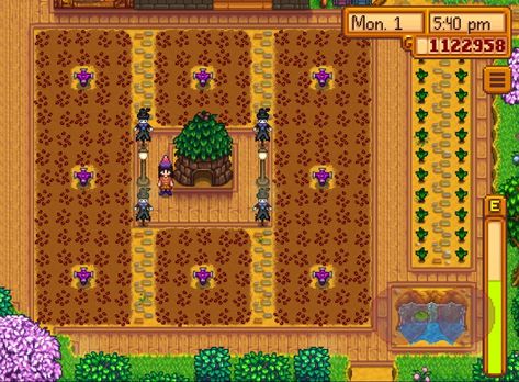 Stardew valley junimo hut layout Junimo Hut Layout Forest Farm, Sdv Junimo Hut Layout, Stardew Valley Jumino Hut Layout, Stardew Cabin Layout, Stardew Valley Farm Layout Junimo Hut, Stardew Valley Early Farm Layout, Junimo Hut Stardew Valley, Iridium Sprinkler Layout Stardew, Stardew Valley Jumino Hut