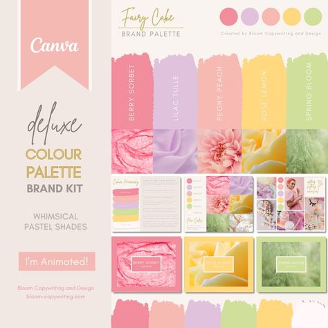 Mothers Day Colour Palette, Colour Palette Pastel, Colour Palette With Hex Codes, Pastel Branding, Instagram Branding Design, Brand Palette, Business Team, Rainbow Colour, Fairy Cake