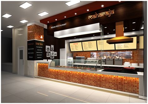 Food Court Stall Design, Food Counter Design, Office Cafeteria Design, Restaurant Counter Design, University Food, Food Court Design, Maquette Architecture, Restaurant Kitchen Design, Shop Counter Design