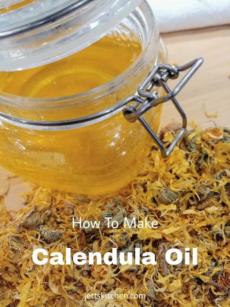 How To Make Calendula Infused Oil Calendula Infused Oil, Dried Calendula, Calendula Salve, Lotion Bars Recipe, Oil Infusion, Calendula Flowers, Salve Recipes, Lip Balm Recipes, Infused Oil