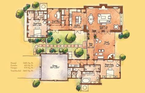 Las Terrazas - A neighborhood located in Las Campanas in Santa Fe, New Mexico - Pricelist & Availability: Home With Courtyard, Adobe House Plans, Adobe Style Homes, Santa Fe Style Homes, Spanish Style Bathrooms, Santa Fe Home, Adobe Home, Colonial House Plans, Courtyard House Plans