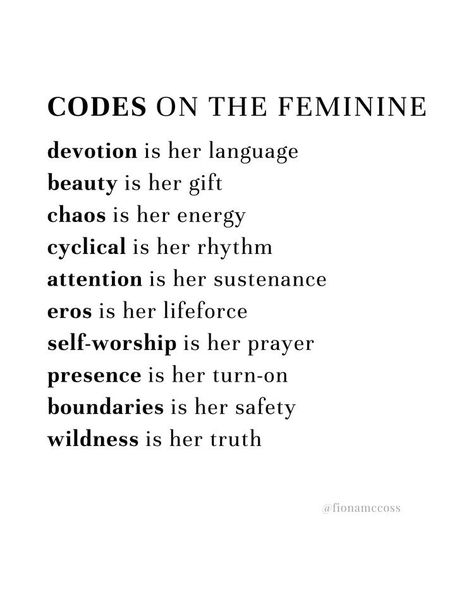 Divine Feminine Quotes, Womens Empowerment, Wild Feminine, Feminine Embodiment, Divine Feminine Goddess, Feminine Quotes, Divine Goddess, Divine Feminine Spirituality, Masculine Feminine