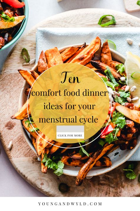 Good Meals To Eat On Your Period, Healthy Meals For Period, Menstrual Cycle Dinner Ideas, Meals To Eat While On Your Period, Recipes For When Youre On Your Period, Mentrual Phase Food, Food On Period, Meals For Period Cycle, Dinner Recipes For Period