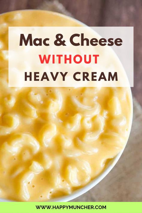 Creamy Mac and Cheese Without Heavy Cream or Eggs Recipe – Happy Muncher Mac And Cheese Recipe No Cream, Mac And Cheese Recipe Without Heavy Cream, American Mac And Cheese Recipe, Recipes Using American Cheese, Mac And Cheese Recipe Without Cream, Mac And Cheese No Heavy Cream, Lighter Mac And Cheese, Mac And Cheese Without Heavy Cream, Cream Cheese Mac And Cheese Recipe