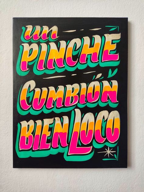 Latino Typography, Latin Graphic Design, Mexican Signs, Latino Design, Mexican Graphic Design, Mexican Fonts, Mexican Restaurant Decor, Sign Painting Lettering, Music Festival Poster