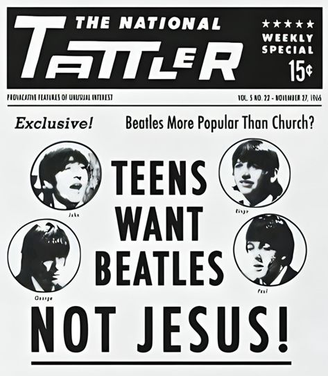 Beetles Poster Band, Things To Print Out For Your Room Grunge, Teens Want Beatles Not Jesus, The Bends Poster, Aesthetic Beatles, Beatles Banner, The Beatles Aesthetic, Beatles Room, The Beatles Poster