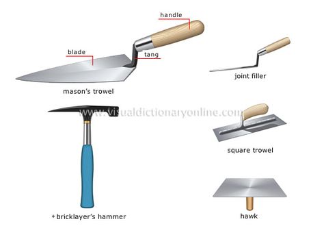 masonry tools - tools of the trade Mason Tools, Brick Tools, Diy Pool Table, Mason Work, Garage Car Lift, Theater Rooms, Masonry Tools, Garage Car, Car Lift