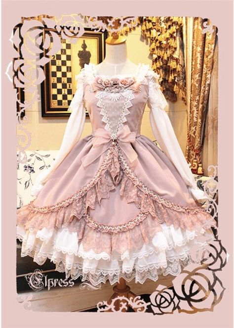 Gaun Abad Pertengahan, Lolita Outfits, Classic Lolita, Kawaii Dress, Kawaii Clothes, Harajuku Fashion, Lolita Dress, Gothic Lolita, Mode Vintage