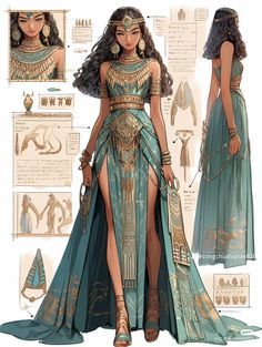 Zodiac Dresses Drawing, Egyptian Goddess Cosplay, Ancient Royalty Clothing, Goddess Clothing Aesthetic, Arabian Outfits For Women, Egyptian Outfits Women, Egyptian Dress Goddesses, Egyptian Style Clothes, Egyptian Outfit Ideas