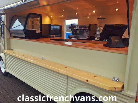 Catering Conversions, Classic French Vans Catering Conversion, Catering conversions UK, Van Catering Conversion, Vehicle Catering Conversions. Food Truck Design Interior, Food Truck Interior, Coffee Food Truck, Catering Van, Mobile Coffee Shop, Catering Design, Coffee Trailer, Coffee Van, Food Van