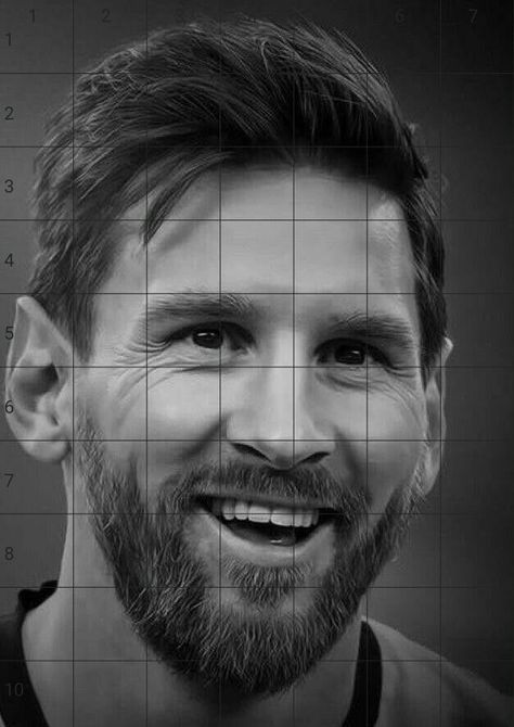 Messi Grid Drawing, Messi Sketch Pencil, Messi Drawing Pencil, Celebrity Portraits Drawing Sketch, Messi Art Drawing, Messi Sketch, 4k Portrait Wallpaper, Messi Drawing, Virat Kohli Portrait Photography