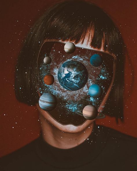 Psychedelic Portraits by Denis Sheckler | Netfloor USA The Earth, Planets, A Woman, Stars, Instagram, Art