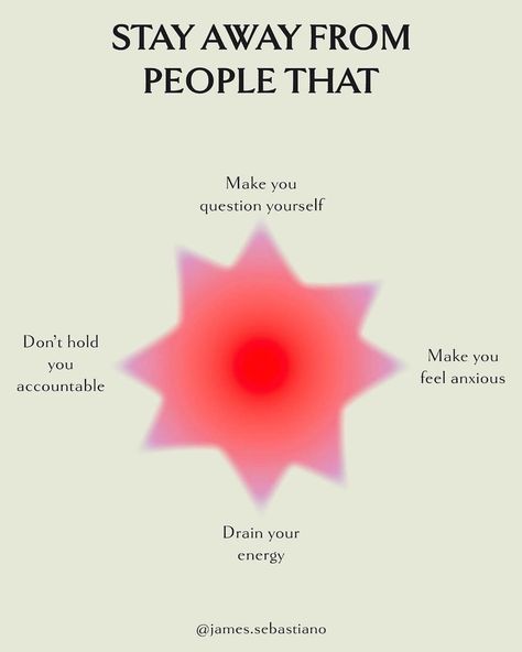 James Sebastiano Jr. on Instagram: “Feeling drained? Stay away from people that: 😵‍💫 Drain your energy. 😵‍💫 Make you question yourself. 😵‍💫 Don’t hold you…” The Laws Of Detachment, Laws Of Detachment, Vibe People, Spirituality Journey, Realize Your Worth, Law Of Detachment, Type Of People, Inner Work, Feeling Drained