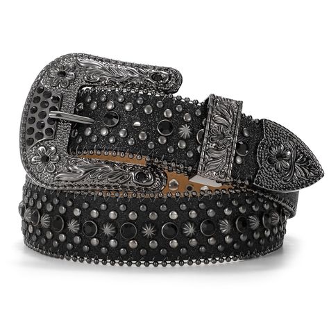 PRICES MAY VARY. ✨【Rhinestone Belt】: The western rhinestone belt is made of quality leather and diamond, which is soft and fashionable. The rhinestone belts for women is covered by sparkling rhinestones and sequin. The large rhinestone western style buckle design and the diamond shaped design at the tail end makes the cowgirl belt more dazzling and exquisite. ✨【Goth Belt Size】: The bling belts for women men can be worn through the regular 1.5 "wide leather strap loop on jeans. The western rhines Goth Cowboy, Goth Belt, Cowgirl Belt, Bling Belt, Rhinestone Belts, Rhinestone Cowgirl, Cowgirl Belts, Bling Belts, Rhinestone Belt