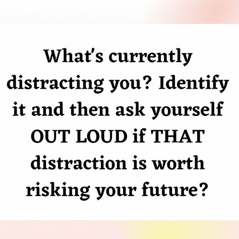 Let's have a hard conversation... If you don't separate yourself from your distractions, your distractions will separate you from the life you want. It's as simple as that. What's currently distracting you? Identify it and then ask yourself OUT LOUD if THAT distraction is worth risking your future? As the elders would say, "Ain't no way..." 😂 Let's get to work! Click on the link 🔗 in my bio to schedule a free strategy call. Together we will make a plan to eliminate those distractions, so If You Dont Separate Yourself From Distractions, Focused Quotes, Distraction Quotes, Stay Focused Quotes, Effective Studying, Eliminate Distractions, Focus Quotes, How To Focus, Julia Cameron