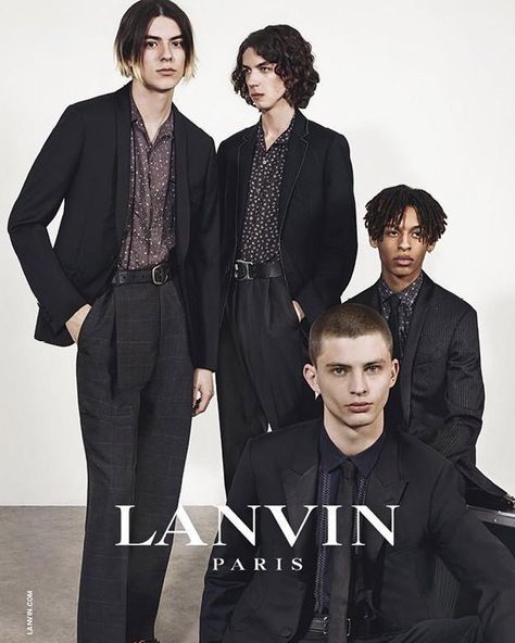 Lanvin Menswear, Mens Editorial, London College Of Fashion, Photoshoot Concept, Fashion Group, Fashion Advertising, Mens Fall, Luxury Clothing, Ad Campaign