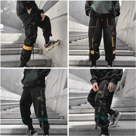 XYXIONGMAO Streetwear Harem Pants for Men Hip Hop Techwear Pants Youth Leisure Sports Multi-Pocket Loose Casual Dark Overalls: Amazon.co.uk: Clothing Harem Pants Hip Hop, Goth Pants, Harem Pants Men, Techwear Pants, Tactical Cargo Pants, Pants Streetwear, Mens Jogger Pants, Black Cargo Pants, Hip Hop Outfits