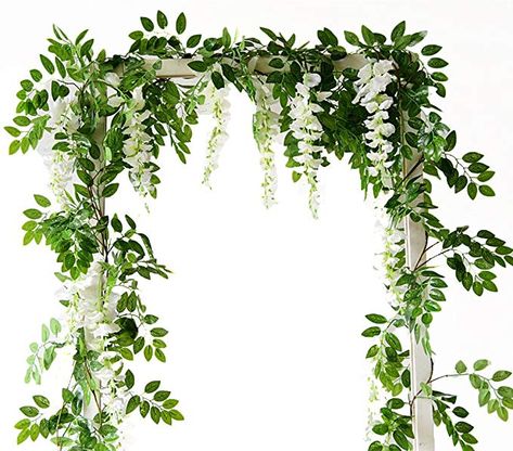 Wisteria Vine, Vine Garland, Trailing Flowers, Ivy Wall, Ivy Plants, Hanging Vines, Walled Garden, Artificial Leaf, Baby Shower Flowers