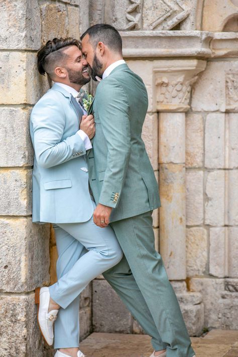 A luxury fairy-tale wedding at a 12th-century monastery Gay Wedding Suits, Gay Bingo, Gay Wedding Photography, Gay Wedding Photos, Gay Weddings, Alaska Wedding, Lgbtq Wedding, Love Spell, Gay Wedding