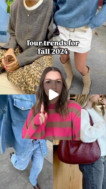 Annie Paventy on Instagram: "Let the fall content begin!! 🍁🐆👢👖🥀 !!! Which of these are you guys excited to wear?! #falltrends #fallstyle #fall2024 #fall2024trends #styleguide #fallfashion" Affordable Spliced T-shirt For Fall, Fall 2025 Fashion Trends, Annie Paventy, Jeans For Fall 2024, Fall Winter 2023/2024 Fashion Trends Plus Size, 2024 Fall Fashion Trends, Fall 2024 Jean Trends, 2025 Fashion Trends, Pantone Fall Winter 2024/2025