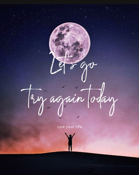 Let's go try again today Go For It Quotes, Lets Try, Vintage Poster Art, Self Care Activities, Live Your Life, Try Again, Vintage Poster, Vintage Posters, Letting Go