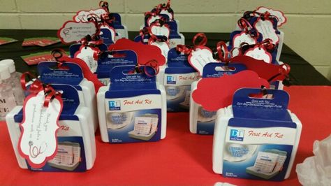 Eagle Court Of Honor, Mini First Aid Kit, Conference Ideas, Court Of Honor, Nursing Graduation, First Responders, Aid Kit, First Aid Kit, Grad Parties