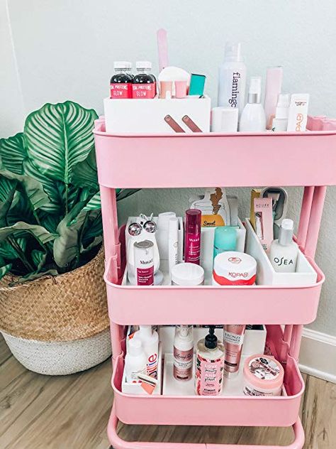 Amazon Spark Morning Routine For Summer, Beauty Product Organization, Cart Organization, Product Organization, Bathroom Cart, Bathroom Redecorating, Medicine Cabinet Organization, Baby Doll Bed, Organization Cart