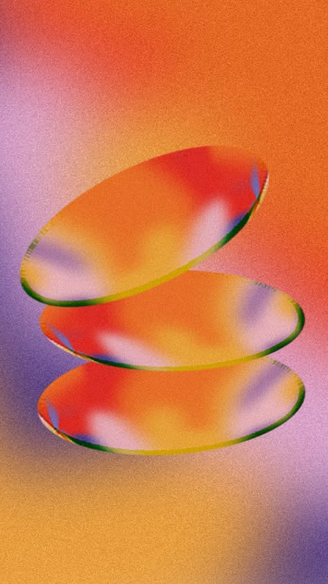 Flat 3d illustrations of colorful orbs orbiting each other with a gradient Aura Glow Aesthetic, Purple Yellow Palette, Purple Orange Aesthetic, Noise Illustration, Purple Orange Gradient, Gradient Graphic Design, Gradient Artwork, Orange Yellow Gradient, Radiant Gradient