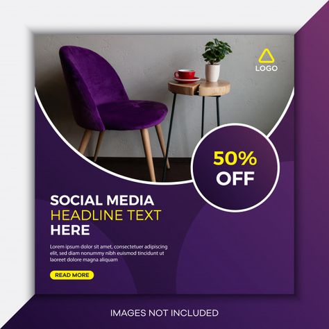 Easy Social Media Posts, Vector Social Media Post, Social Media Post Background, Instagram Post Design Ideas, Social Media Post Design Ideas, Canva Posters, Graphic Design Activities, Furniture Post, Instagram Post Design