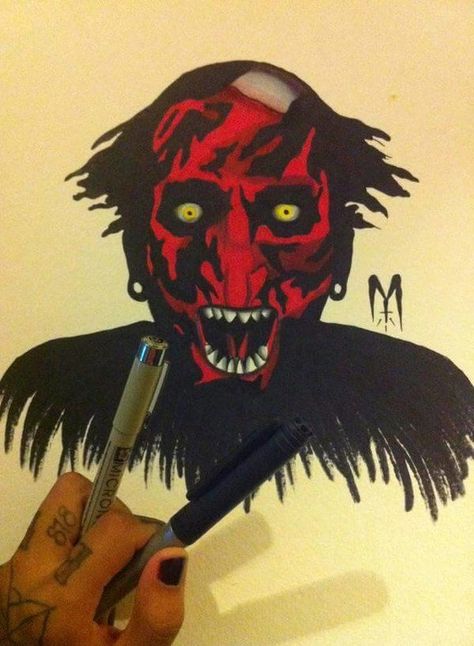 Insidious Demon, Insidious Movie, Face Painting Images, Toy Collection Display, Movie Tattoo, Movie Tattoos, Pretty Pumpkins, Disney Art Drawings, Horror Tattoo