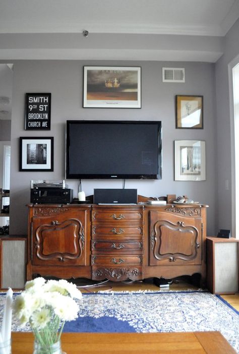 Antique oak sideboard