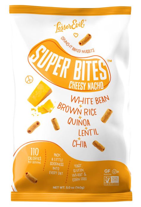 One Lab tester likened it to mac 'n' cheese, and others also appreciated the "real cheese" flavor of this bean-based bite.  110 calories per ounce, Amazon.com Peanut Free Snacks For School, Oven Roasted Chickpeas, Japanese Food Packaging, Cheesy Nachos, Chip Packaging, Veg Snacks, Best Chips, Packaged Snacks, Kid Friendly Snack