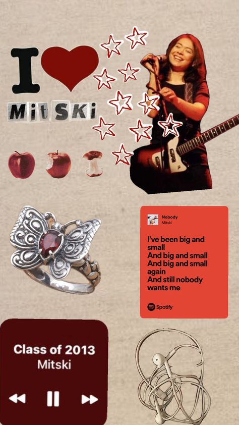 red mitski based wallpaper❤️ Mitski Shuffle, Red, Pins