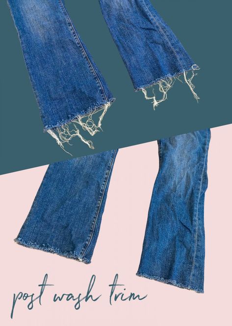 How to Cut Your Jeans - The Motherchic How To Cut And Fray Bottom Of Jeans, How To Cut Jeans That Are Too Long, Fraying Jeans, Cut Up Jeans, Frayed Flare Jeans, Cut Jean Shorts, Bootcut Jeans Outfit, Bell Bottom Jeans Outfit, Wide Legged Jeans