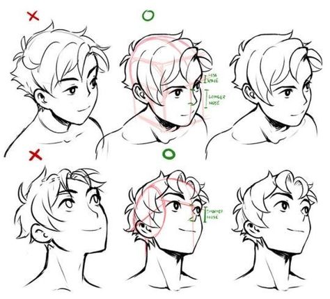 Drawing Faces, 캐릭터 드로잉, Different Angles, Anime Drawings Tutorials, Anatomy Art, Art Poses, Art Tutorial, Art Tutorials Drawing, Facial Expressions