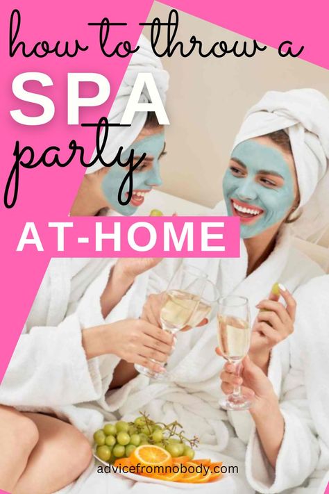 Looking for a fun and more grown-up party for your older girls? How about a relaxing at-home spa party? Let's get pampered! Use these amazing ideas to throw a spa party, whether it's just for fun or a birthday party for women. 29th Birthday Party Ideas, Teen Spa Party, Diy Spa Party, 29th Birthday Party, Spa Day Party, Birthday Party For Women, Detox Baths, Spa Day Gifts, Spa Party Ideas