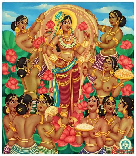 Indian Art Gallery, Indian Goddess, Indian Painting, Hinduism Art, Goddess Artwork, Female Art Painting, Indian Folk Art, Ancient India, Indian Paintings