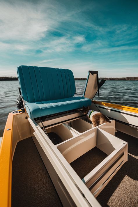 🚤💺 Ready to revamp your boat with DIY savvy? Explore our top bench seat storage solutions that make every square inch count! 🐱🌊 Got a clever boat storage tip? Share it below! #homedesigninsider #diyboatbenchseatideas Boat Bench Seat Ideas, Boat Seat Covers Diy Ideas, Cleaning Boat Seats, Diy Boat Seats, Boat Helm Seats, Fishing Boat Seats Diy Ideas, Cooler Seat, Bayliner Boats, Boat Furniture