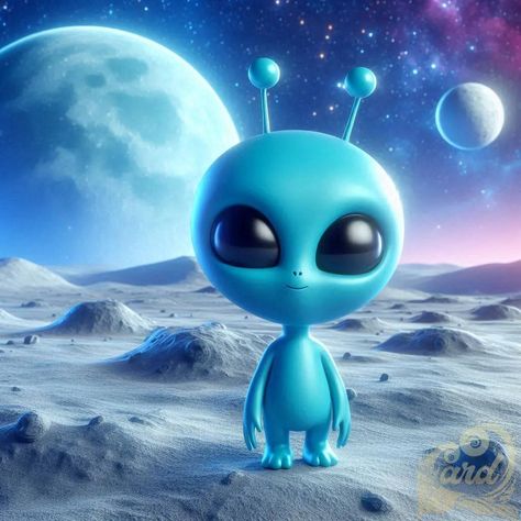 https://card9.com/ai/cute-blue-alien Blue Alien, Alien Aesthetic, Voodoo Dolls, Outer Space, Aliens, Clay Crafts, Universe, Wallpapers, Dolls