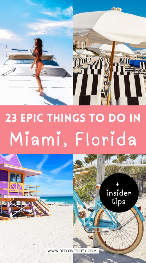 Looking for an unforgettable Miami, Florida vacation? From stunning beaches to vibrant nightlife, Miami has something for everyone! Whether you're soaking up the sun at South Beach or exploring Little Havana, there's no shortage of fun things to do in Miami. Discover the hottest spots, hidden gems, and make your Miami vacation one to remember! #MiamiVacation #MiamiFlorida #ThingstoDoInMiami Family Friendly Things To Do In Miami, Things To Do In South Florida, What To Do In Miami Florida, Miami Things To Do In One Day, Miami With Kids, Miami To Do, Miami With Teens, What To Do In Miami, Miami Florida Things To Do